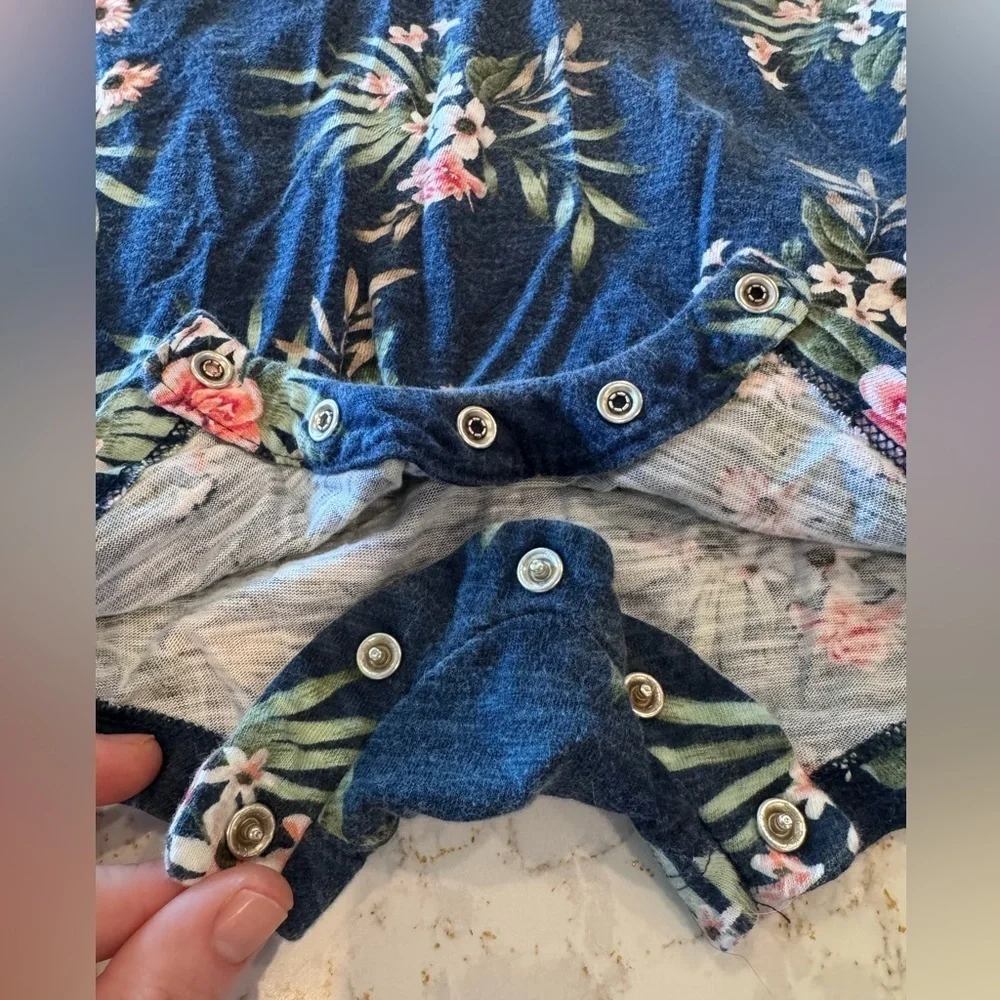 Old Navy Floral Baby Romper 12-18mos